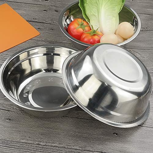 Stainless Steel Mixing Bowls, Metal Mixing Bowls Set, Set of 4