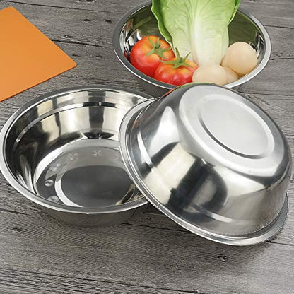 Stainless Steel Mixing Bowls, Metal Mixing Bowls Set, Set of 4