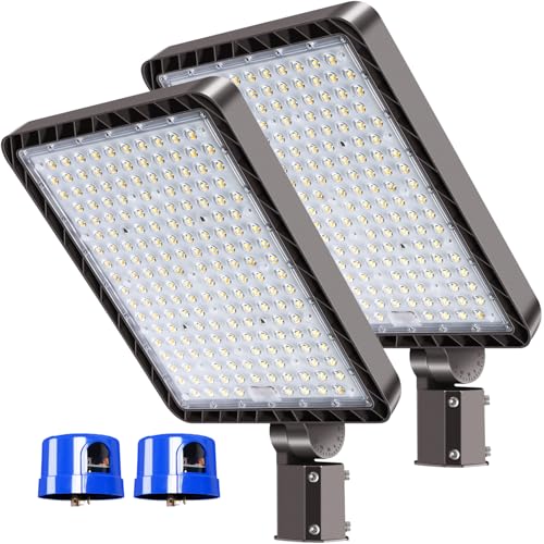 480W Parking Lot Light 72000LM 5000K Dusk to Dawn Pole Mount 2Pack - size: 480W/2Pack
