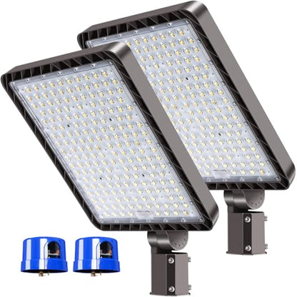 480W Parking Lot Light 72000LM 5000K Dusk to Dawn Pole Mount 2Pack - size: 480W/2Pack