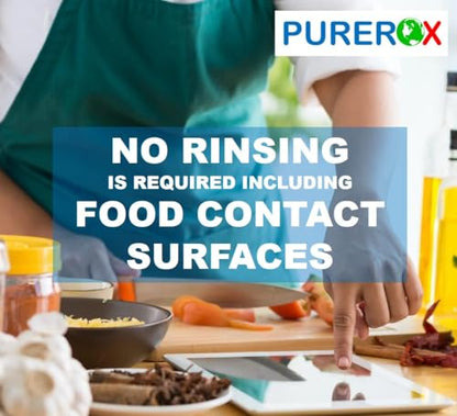 PUREROX disinfectant (16oz, 2pk) Eliminate 99.9999% MRSA, Norovirus, Viruses, Fungus, Bacteria. Hospital Grade. Safe for Use Anywhere. No residue. Suitable for All Surfaces.