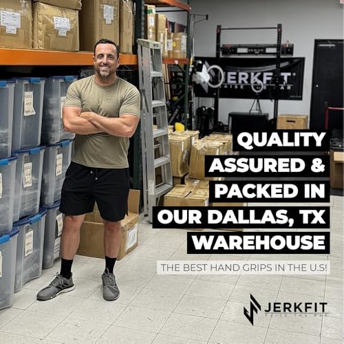JerkFit Death Grips Premium Lifting Straps - Car Tire Grade Rubber PVC Wrist Straps for Shrugs, Pull Ups & Deadlifts with Neoprene Padded Support - size: Small