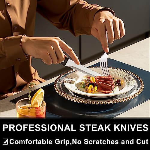 49-Piece Silverware Set with Organizer, Heavy Duty Stainless Steel Flatware Set for 8, Cutlery Utensil Sets with Steak Knives, Rust-proof, Mirror Polished, Dishwasher Safe, Heavy Duty - style: Heavy Duty