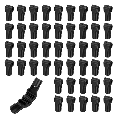 PATIKIL Hook Locks Stop Locks Magnet Security Anti-Theft 5mm, Black 50 Pcs - color: Black, size: 5mm