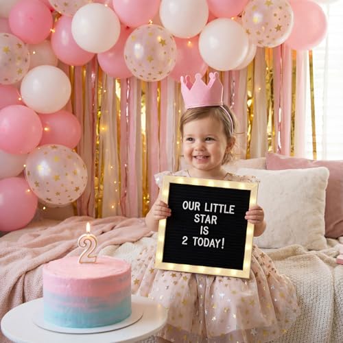 10 x 10 Inches Felt Letter Board & LED Light, Black, Natural Wood - color: Black, size: 10 x 10 Inches, style: Natural Wood