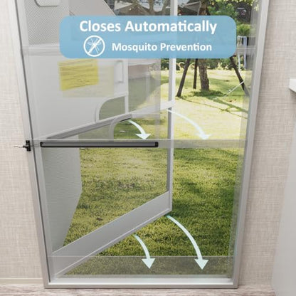 RV Screen Door Closer with Adjustable Tension, Keeps Pests & Insects Out