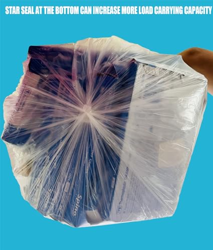 BEIDOU-PAC 55-60 Gallon Trash Bags, 150 Count Bulk, Heavy Duty Clear Plastic Recycling Garbage Bags, Multi-purpose Can Liners for Business Home Commercial, Industrial Contractors, Storage, Outdoor - style: 55-60 Gallon |150 Count(Value Pack)