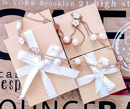 TheDisplayGuys 25 Cardboard Jewelry Gift Boxes with Inserts - Kraft Brown - size: 25 Pack
