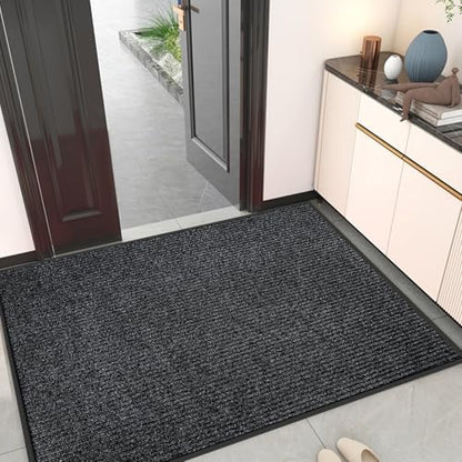 Kuyal Front Door Mat, 3'x4' Indoor Outdoor Entrance Mat - size: 36" x 48"