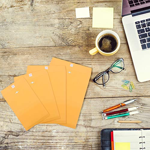 Frienda 4 Sizes Clasp Manila Envelopes, 50 Pcs Kraft Clasp Envelope, Yellow - color: Yellow, size: 5 x 7 In, 6 x 9 In, 9 x 12 In, 10 x 13 In