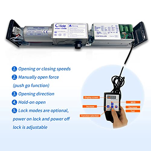Handicap Auto Swing Door Opener, Low Energy ADA Swing Door Operator with Stainless Steel Handicap Push Buttons