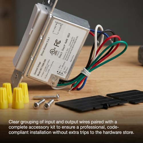 2-in-1 LED Dimmer Switch 24V 60W Dimmable LED Driver AC 120V to DC 24V