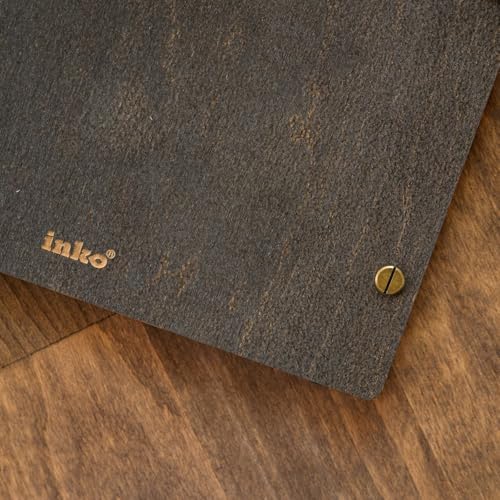 Inko Horeca - Wooden Menu Holder 11.8 х 9 inch - Menu Book for Restaurant - Hard Folding Menu Covers - Wooden Cafe Menu Folder Book for Bar - Bar Menu Sign (Wenge) - color: Wenge