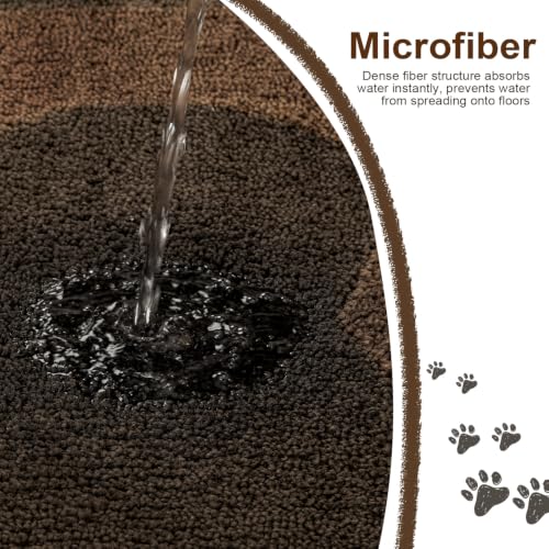 BSICPRO Dog Door Mat 32"x47", Teddy Brown Dirt Trapping Mud Mat - color: Teddy Brown, size: 32"x47"