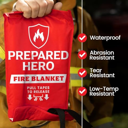 Prepared Hero Emergency Fire Blanket, Kitchen & Home, 39 x 39 in, 1 Pack - size: 1-pack