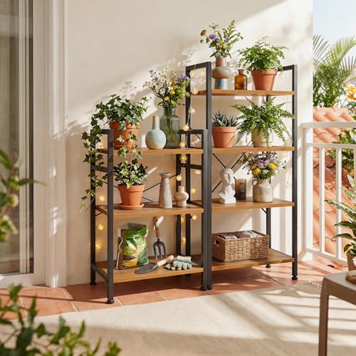 3 Tier Bookshelf, Free Standing Bookcase with Open Storage Shelves - color: Light Wood, size: 3 Tier