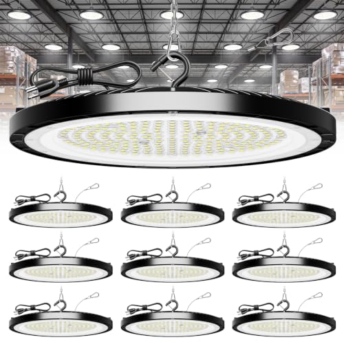 ONLYLUX 150W UFO LED High Bay Light 22500LM 5000K High Bay Shop Lighting