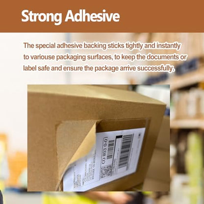 BEUYI 2.5 Mil Premium 7"x10" Clear Adhesive Shipping Label Pouches, Packing List Envelopes, Sturdy Plastic Shipping Documents Sleeves/Protector (100 Pack) - size: 100 Pack