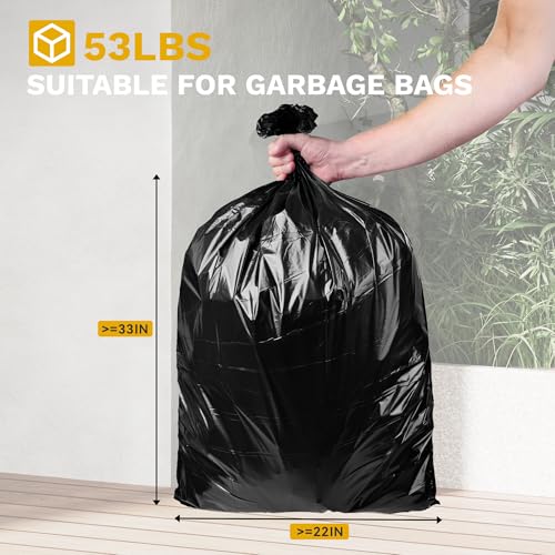 DWVO 76 Gallon Garbage Dual Can - color: Grayish-White, size: 76 Gallon