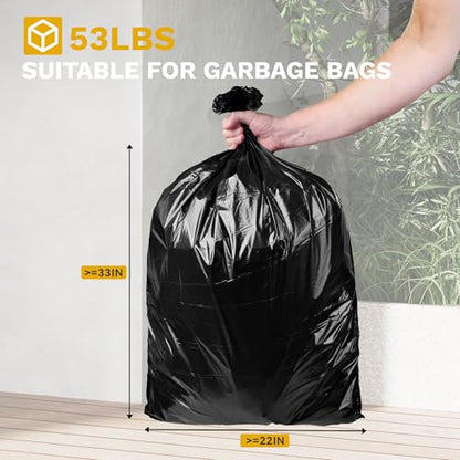 DWVO 76 Gallon Garbage Dual Can - color: Grayish-White, size: 76 Gallon
