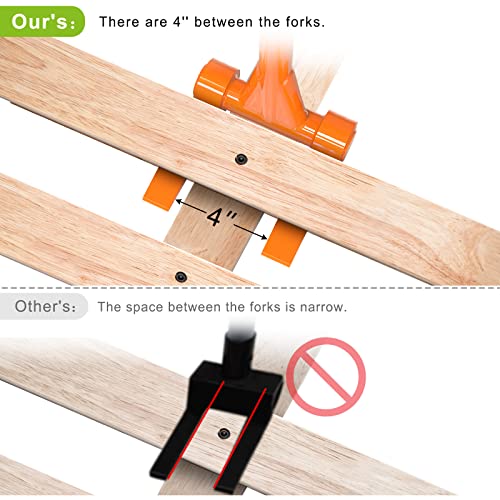 Insaga Fully Welded Pallet Buster 48'' All-Steel Handle Pallet Breaker Heavy Duty Industrial Deck Board Removal Tool, Non-Slip Grip Pallet Pry Bar for Efficient and Effortless Board Removal - color: 48''-solid Head