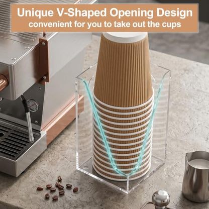 Cup Dispenser, Wall Mount Cup Holder for Water Cooler Fit Up to14oz Cups - color: Medium