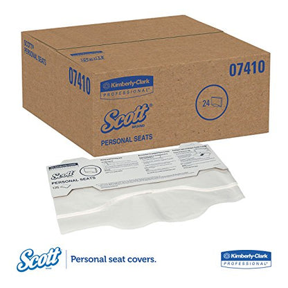Personal Seats Sanitary Toilet Seat Covers, 15" x 18", 125/Pack, 3000/Carton