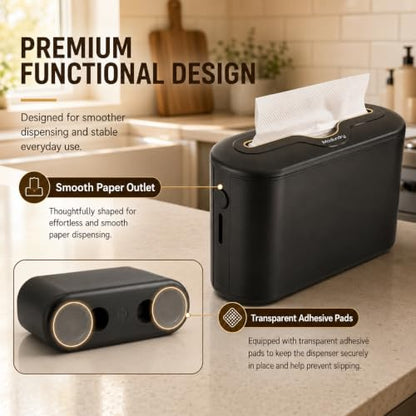 Countertop Multifold Paper Towel Dispenser, Black - color: 5857black