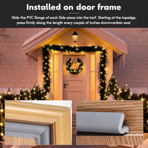 BBTO 40 Feet Weather Stripping Door Window Seal V-Shaped Foam Kerf,Grey - color: Gray, size: 40 Feet