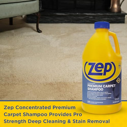 Zep Shampoo Carpet PREM ZUPXC646, 64 Fl Oz (Pack of 6) - size: 64 Fl Oz (Pack of 6)