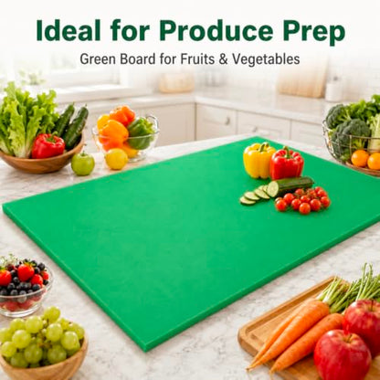 Commercial Cutting Board, 36 x 24 x 0.38 Inches, Green - color: Green, size: 36"L x 24"W