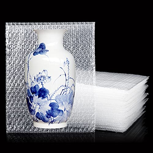 EPHECH 50PCS Clear Bubble Out Bag, 12" x 16" Large Bubble Pouches Bags - size: 12" x16"-50PCS