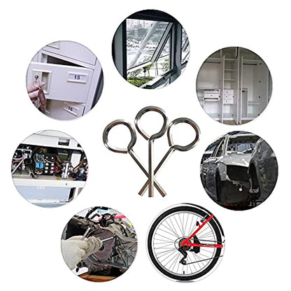 5/32” Standard Hex Dogging Key with Full Loop, Allen Wrench Door Key for Push Bar Panic Exit Devices, Solid Metal