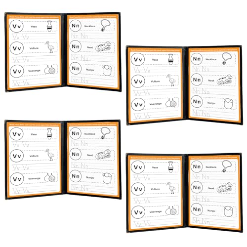 4PCS 8.5 x 11" Menu Covers, 2 Page 4 View Clear Morning Menu
