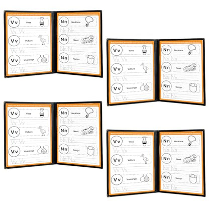 4PCS 8.5 x 11" Menu Covers, 2 Page 4 View Clear Morning Menu