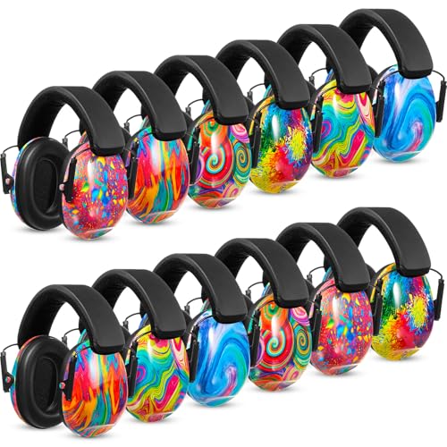 Amylove 12 Pcs Kids Noise Cancelling Headphones Ear Muffs Colorful Style - size: Universal Fit (kids & Adults), style: Colorful Style