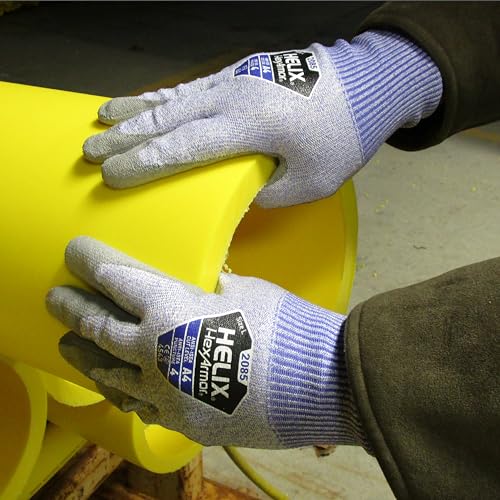 HexArmor Safety Gloves | 360-Degree Cut-Resistant Work Gloves | Powerful Grip | Silicone-Free | Helix 2085 - size: 2X-Large (Pack of 1)