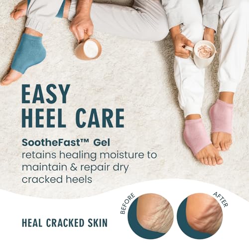 Dr. Frederick's Original Fuzzy Heel Socks (Teal Tranquility) - color: Teal Tranquility