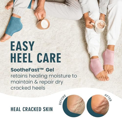 Dr. Frederick's Original Fuzzy Heel Socks (Teal Tranquility) - color: Teal Tranquility