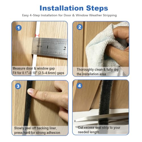Strong Self-Adhesive Brush Weather Stripping Door Seal Strip