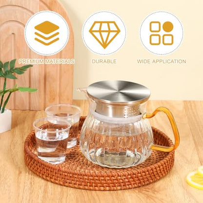 Hemobllo Water Pitcher Lid Replacement Stainless Steel Kitchen Jug Cover with Dual Water Outlets Silver Metal Pitcher Lid for Cold Jug Universal Fit for Home and Restaurant Use