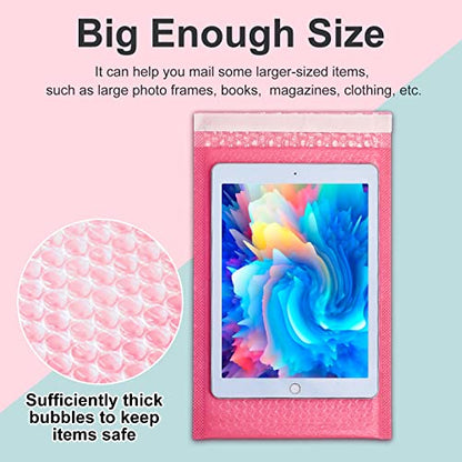 Henoyso 30 Pcs Extra Large Bubble Mailers 14 x 19 Inches - color: Pink, size: 14 x 19 Inches