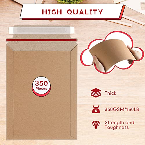 Fainne 400 Pieces 6x8 Rigid Photo Mailers, Cardboard Keep Flat