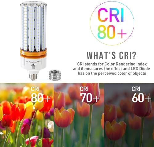 1000W Equivalent Led Corn Light Bulbs,100W Led Corn Bulb 15000 Lumen, 5000k Daylight White lamp, E26/E39 Medium Mogul Base, Large Area Lights for Outdoor Indoor Garage Warehouse High Bay Lighting