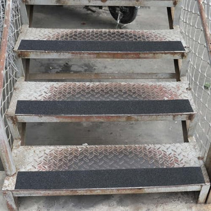 BOMEI PACK Black 4 Inch Wide Anti Slip Traction Tape, 4 Inch x 16.5 Feet - Best Grip, Friction, Abrasive Adhesive for Stairs, Tread Step, Indoor, Outdoor - color: Black