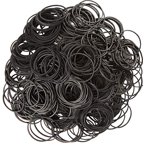 AIWOQI Rubber Bands Size #16 Black Elastic Rubber Band Small 600Pcs - color: Black
