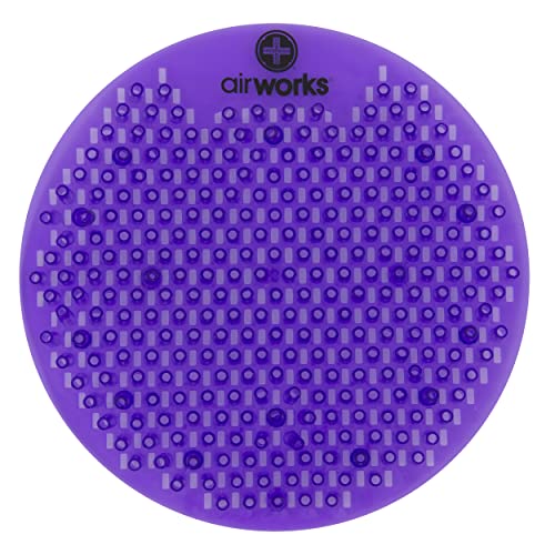 AirWorks WSFUS236-BX Awsfus236-Bx Splash Free Urinal Screen, Lavender Meadow, Light 0.22 lb, 8" Height, 6" Width, Purple (Pack of 10) - color: Light Purple Lavender Meadow