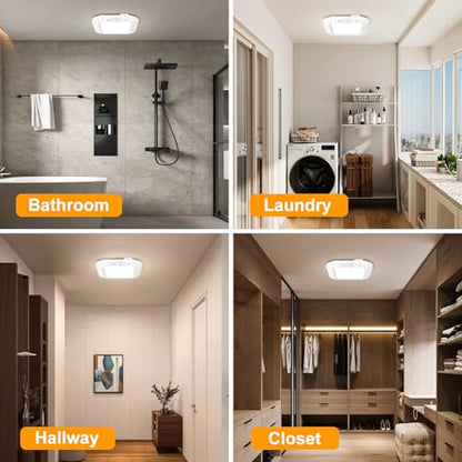 Motion Sensor Battery Powered Ceiling Light, Closet Light 2-Pack - color: 2Pack 6000K