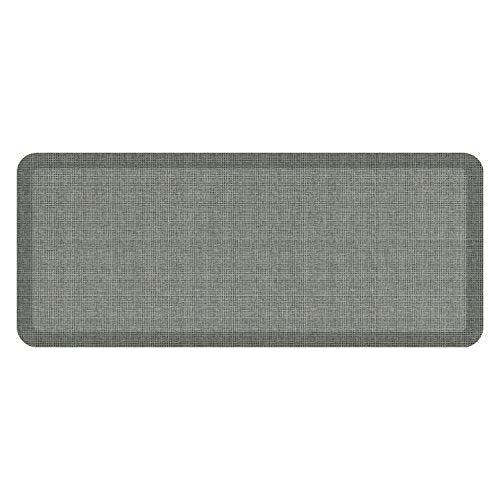 NewLife by GelPro Ergo-Foam Cushioned Anti-Fatigue Standing Kitchen Floor Mat, Padded Stain-Resistant, Waterproof, Non-Slip Comfort Padded Desk/Office Mat - 20" x 48", Tweed Grey Goose - color: Tweed Grey Goose, size: 48"L x 20"W x 0.8"Th