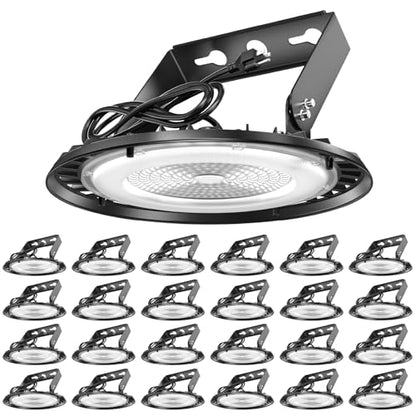 Sunco 24 Pack UFO LED High Bay Lights, Plug & Play, 150W, 19500LM, 5000K - size: 24 Pack